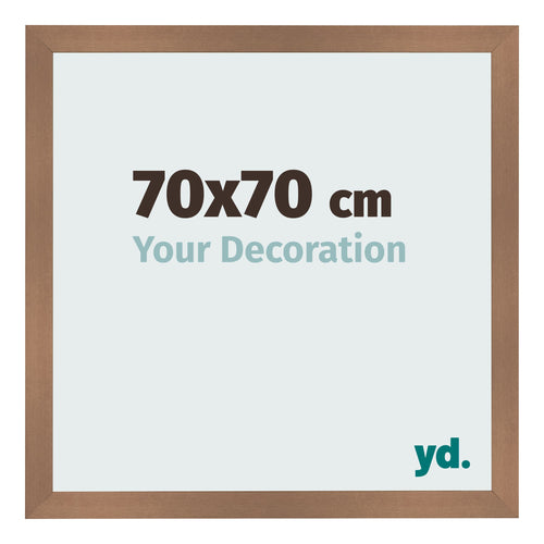 Bilderrahmen 70x70cm Kupfer Dekor MDF Bologna Vorne Messe | Yourdecoration.de