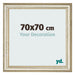 Bilderrahmen 70x70cm Metallglanz MDF Lazio Vorne Messe | Yourdecoration.de
