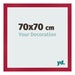 Bilderrahmen 70x70cm Rot MDF Bologna Vorne Messe | Yourdecoration.de