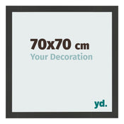 Bilderrahmen 70x70cm Schwarz Gemasert MDF Bologna Vorne Messe | Yourdecoration.de