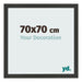Bilderrahmen 70x70cm Schwarz Gemasert MDF Bologna Vorne Messe | Yourdecoration.de