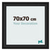 Bilderrahmen 70x70cm Schwarz Gemasert MDF Lazio Vorne Messe | Yourdecoration.de