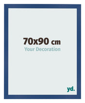 Bilderrahmen 70x90 cm Dunkelblau MDF Bologna Vorne Messe | Yourdecoration.de