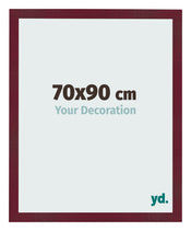 Bilderrahmen 70x90 cm Weinrot Gewischt MDF Bologna Vorne Messe | Yourdecoration.de