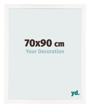 Bilderrahmen 70x90 cm Weiss Hochglanz MDF Bologna Vorne Messe | Yourdecoration.de