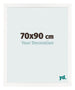 Bilderrahmen 70x90 cm Weiss Hochglanz MDF Bologna Vorne Messe | Yourdecoration.de