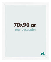 Bilderrahmen 70x90 cm Weiss Matt MDF Bologna Vorne Messe | Yourdecoration.de