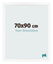 Bilderrahmen 70x90 cm Weiss Matt MDF Bologna Vorne Messe | Yourdecoration.de