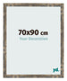 Bilderrahmen 70x90cm Blau Gold Meliert MDF Bologna Vorne Messe | Yourdecoration.de