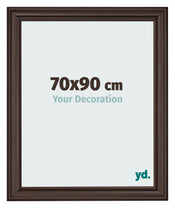 Bilderrahmen 70x90cm Eiche Dunkel MDF Lazio Vorne Messe | Yourdecoration.de