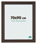 Bilderrahmen 70x90cm Eiche Dunkel MDF Lazio Vorne Messe | Yourdecoration.de