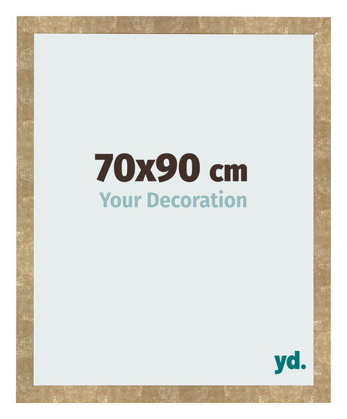 Bilderrahmen 70x90cm Gold Antik MDF Bologna Vorne Messe | Yourdecoration.de