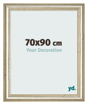 Bilderrahmen 70x90cm Metallglanz MDF Lazio Vorne Messe | Yourdecoration.de