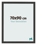 Bilderrahmen 70x90cm Schwarz Gemasert MDF Bologna Vorne Messe | Yourdecoration.de