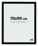 Bilderrahmen 70x90cm Schwarz Hochglanz MDF Bologna Vorne Messe | Yourdecoration.de