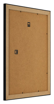 Bilderrahmen 70x90cm Schwarz Silber Poliert MDF Pisa Ruckseite Schrag | Yourdecoration.de