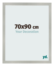 Bilderrahmen 70x90cm Silber Matt MDF Bologna Vorne Messe | Yourdecoration.de