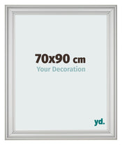 Bilderrahmen 70x90cm Silber Matt MDF Lazio Vorne Messe | Yourdecoration.de