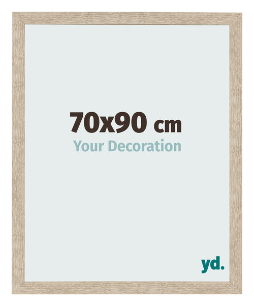 Bilderrahmen 70x90cm Sonoma Eiche MDF Bologna Vorne Messe | Yourdecoration.de