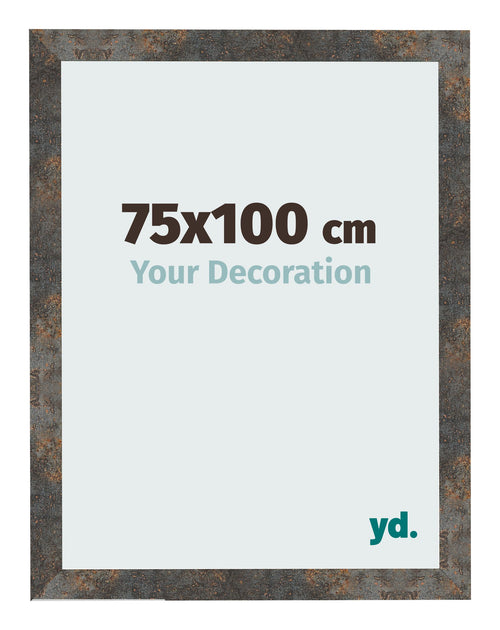 Bilderrahmen 75x100 cm Oxidiertes Metall MDF Bologna Vorne Messe | Yourdecoration.de
