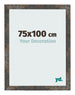 Bilderrahmen 75x100 cm Oxidiertes Metall MDF Bologna Vorne Messe | Yourdecoration.de