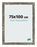 Bilderrahmen 75x100cm Blau Gold Meliert MDF Bologna Vorne Messe | Yourdecoration.de