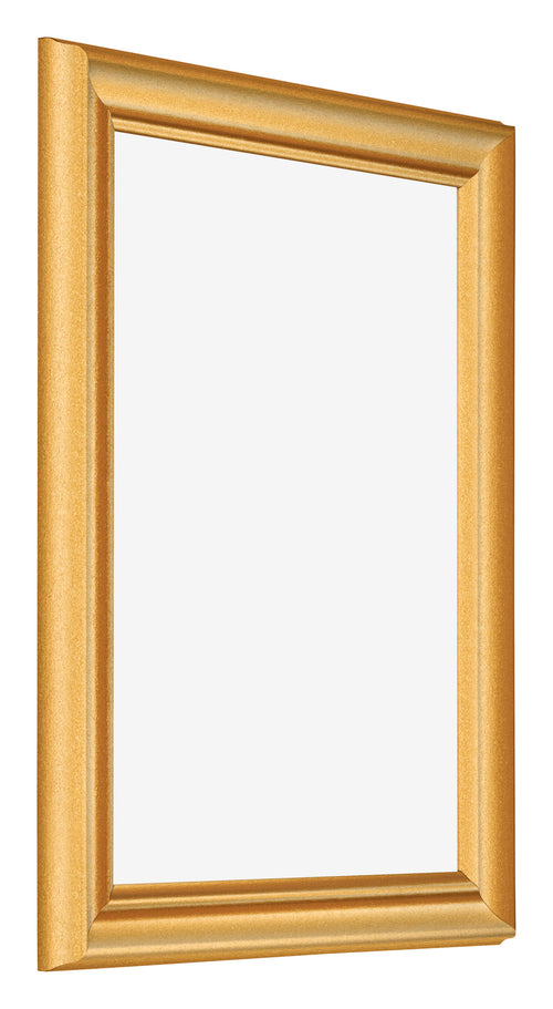 Bilderrahmen 75x100cm Gold Matt MDF Lazio Vorne Schrag | Yourdecoration.de