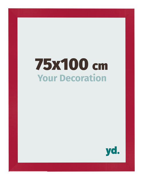 Bilderrahmen 75x100cm Rot MDF Bologna Vorne Messe | Yourdecoration.de