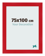 Bilderrahmen 75x100cm Rot MDF Pisa Vorne Messe | Yourdecoration.de