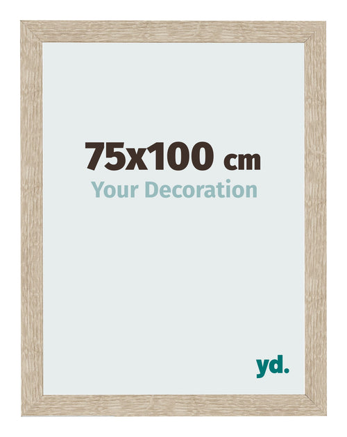 Bilderrahmen 75x100cm Sonoma Eiche MDF Bologna Vorne Messe | Yourdecoration.de
