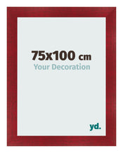 Bilderrahmen 75x100cm Weinrot Gewischt MDF Pisa Vorne Messe | Yourdecoration.de
