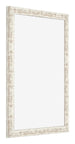 Bilderrahmen 75x100cm Weiß Vintage MDF Bologna Vorne Schrag | Yourdecoration.de