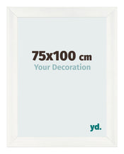 Bilderrahmen 75x100cm Weiß Vintage MDF Pisa Vorne Messe | Yourdecoration.de