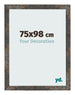 Bilderrahmen 75x98 cm Oxidiertes Metall MDF Bologna Vorne Messe | Yourdecoration.de