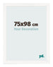Bilderrahmen 75x98 cm Weiss Hochglanz MDF Bologna Vorne Messe | Yourdecoration.de