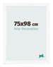 Bilderrahmen 75x98 cm Weiss Matt MDF Bologna Vorne Messe | Yourdecoration.de