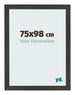 Bilderrahmen 75x98cm Antrazit MDF Bologna Vorne Messe | Yourdecoration.de
