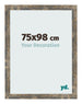 Bilderrahmen 75x98cm Blau Gold Meliert MDF Bologna Vorne Messe | Yourdecoration.de
