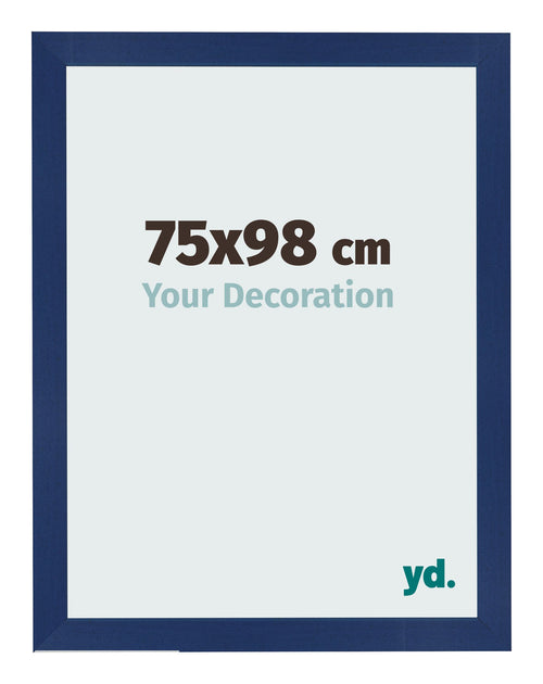 Bilderrahmen 75x98cm Dunkelblau Gewischt MDF Bologna Vorne Messe | Yourdecoration.de