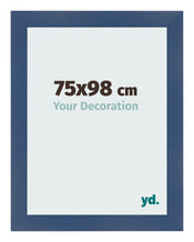 Bilderrahmen 75x98cm Dunkelblau Gewischt MDF Pisa Vorne Messe | Yourdecoration.de