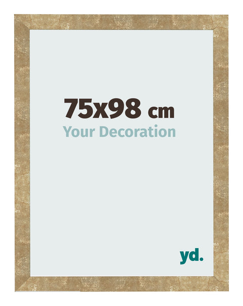 Bilderrahmen 75x98cm Gold Antik MDF Bologna Vorne Messe | Yourdecoration.de