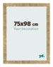 Bilderrahmen 75x98cm Gold Antik MDF Bologna Vorne Messe | Yourdecoration.de