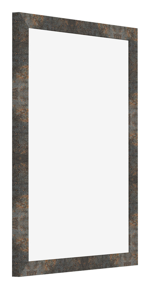 Bilderrahmen 75x98cm Oxidiertes Metall MDF Bologna Vorne Schrag | Yourdecoration.de