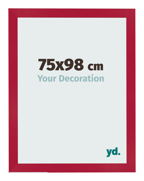 Bilderrahmen 75x98cm Rot MDF Bologna Vorne Messe | Yourdecoration.de