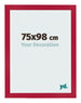 Bilderrahmen 75x98cm Rot MDF Bologna Vorne Messe | Yourdecoration.de