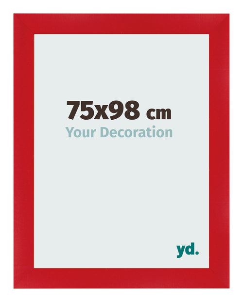 Bilderrahmen 75x98cm Rot MDF Pisa Vorne Messe | Yourdecoration.de