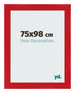 Bilderrahmen 75x98cm Rot MDF Pisa Vorne Messe | Yourdecoration.de