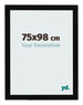 Bilderrahmen 75x98cm Schwarz Hochglanz MDF Bologna Vorne Messe | Yourdecoration.de