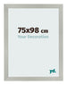 Bilderrahmen 75x98cm Silber Matt MDF Bologna Vorne Messe | Yourdecoration.de