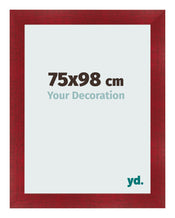 Bilderrahmen 75x98cm Weinrot Gewischt MDF Pisa Vorne Messe | Yourdecoration.de